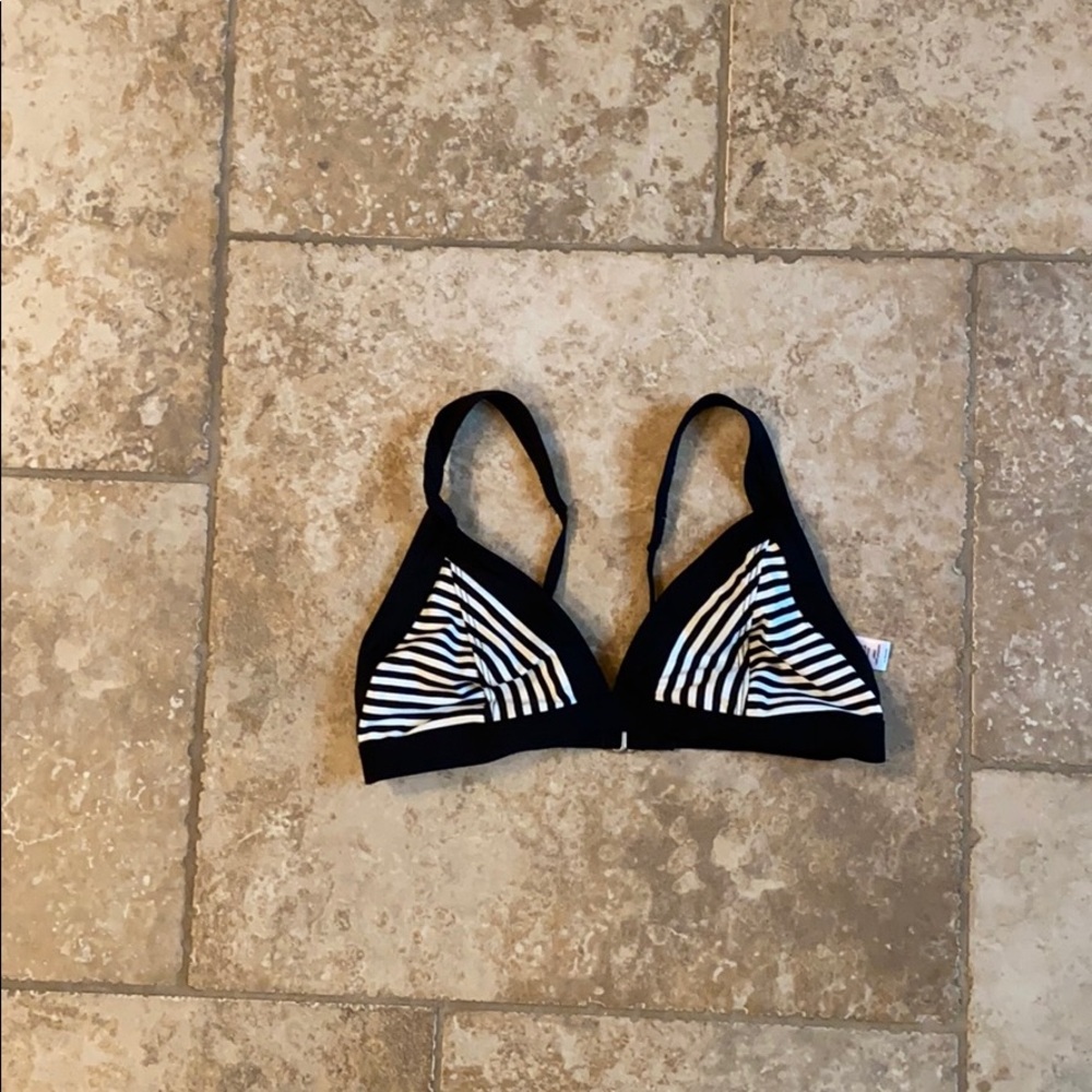 Striped bikini top